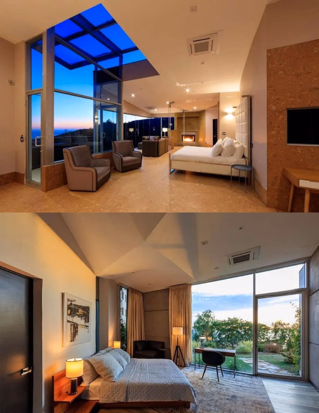Finished bedrooms of the renovated Rambla Pacifico home